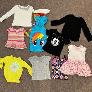 Little girl top and shirt bundle